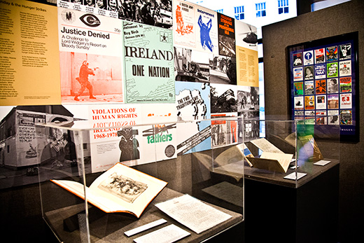 exhibit of heaney's archive