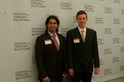 Humanity in Action participants William Eye (right) and Digant Kapoor