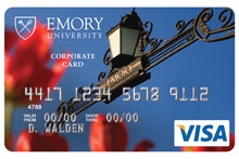 Image: Emory Corporate VISA Card