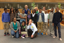 Emory professor Donna Troka and her students