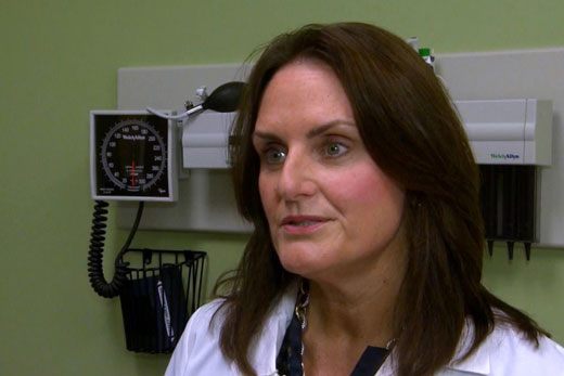 Susan Grant, chief nurse executive of Emory Healthcare, also appeared on NBC Nightly News. Photo Courtesy of NBC Nightly News.