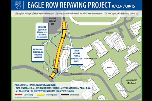 Eagle Row Repaving Map