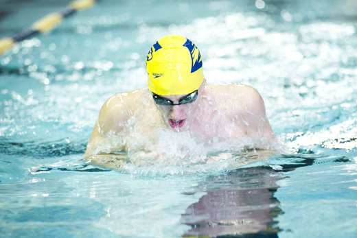 Andrew Wilson swimming