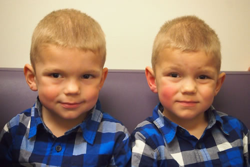 New study reveals genetic influence on the way infants see their social world. The study examined 82 identical twins.
