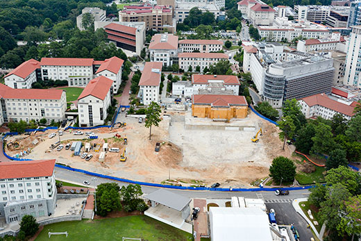 As semester starts, Campus Life Center construction advances on