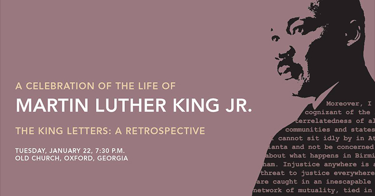 On January 22, an evening service in Oxford's Old Church will further celebrate the life of Martin Luther King Jr.