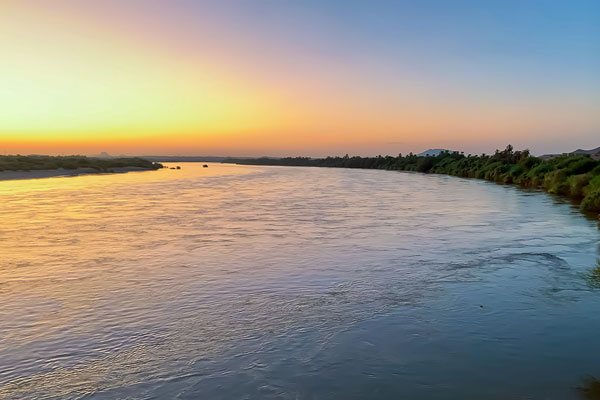 Sunrise on the Nile River