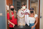 Emory Healthcare patient awaiting heart transplant gets visit from baseball’s greatest prize