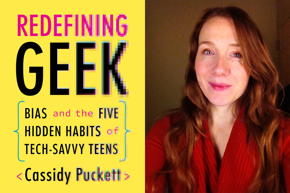author Cassidy Puckett and her book Redefining Geek