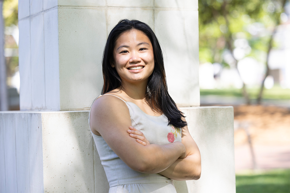 Emory University 2022 undergraduate Brittain Award recipient Stephanie Zhang