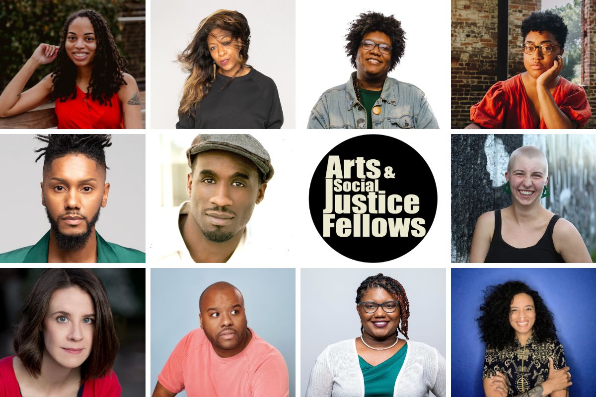 Composite of 11 photos of Arts and Social Justice Fellows