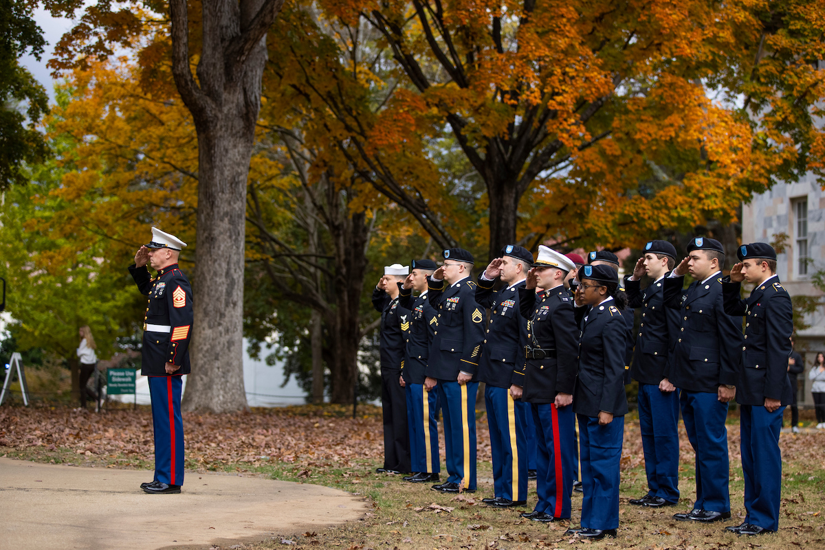 Previous ceremony on the Quad 