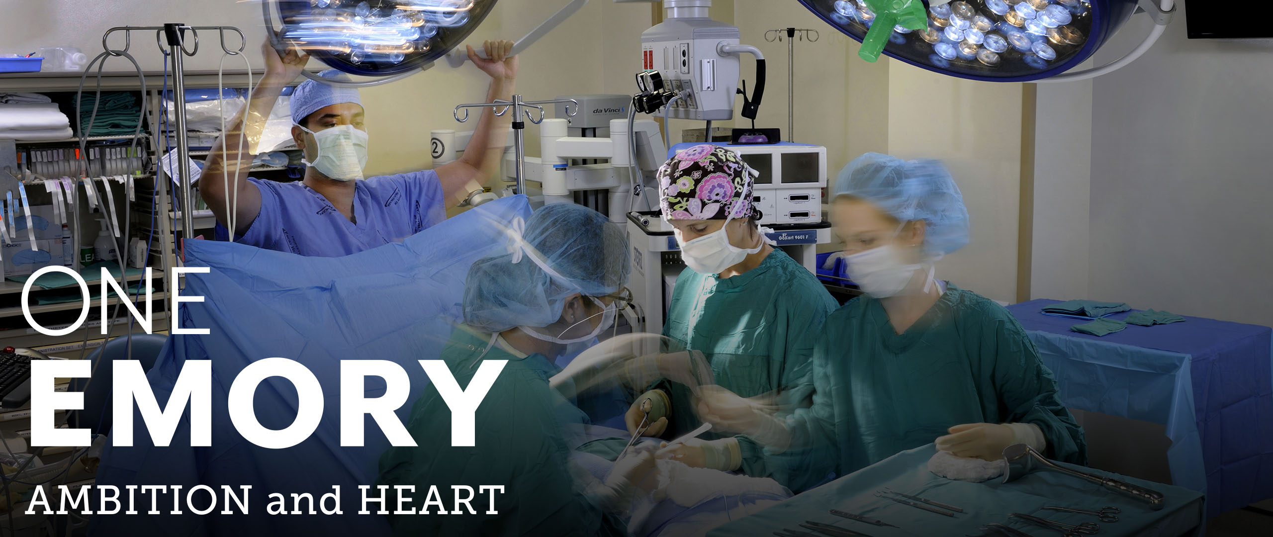 Photo: Surgical team conducting surgery in operating room. 