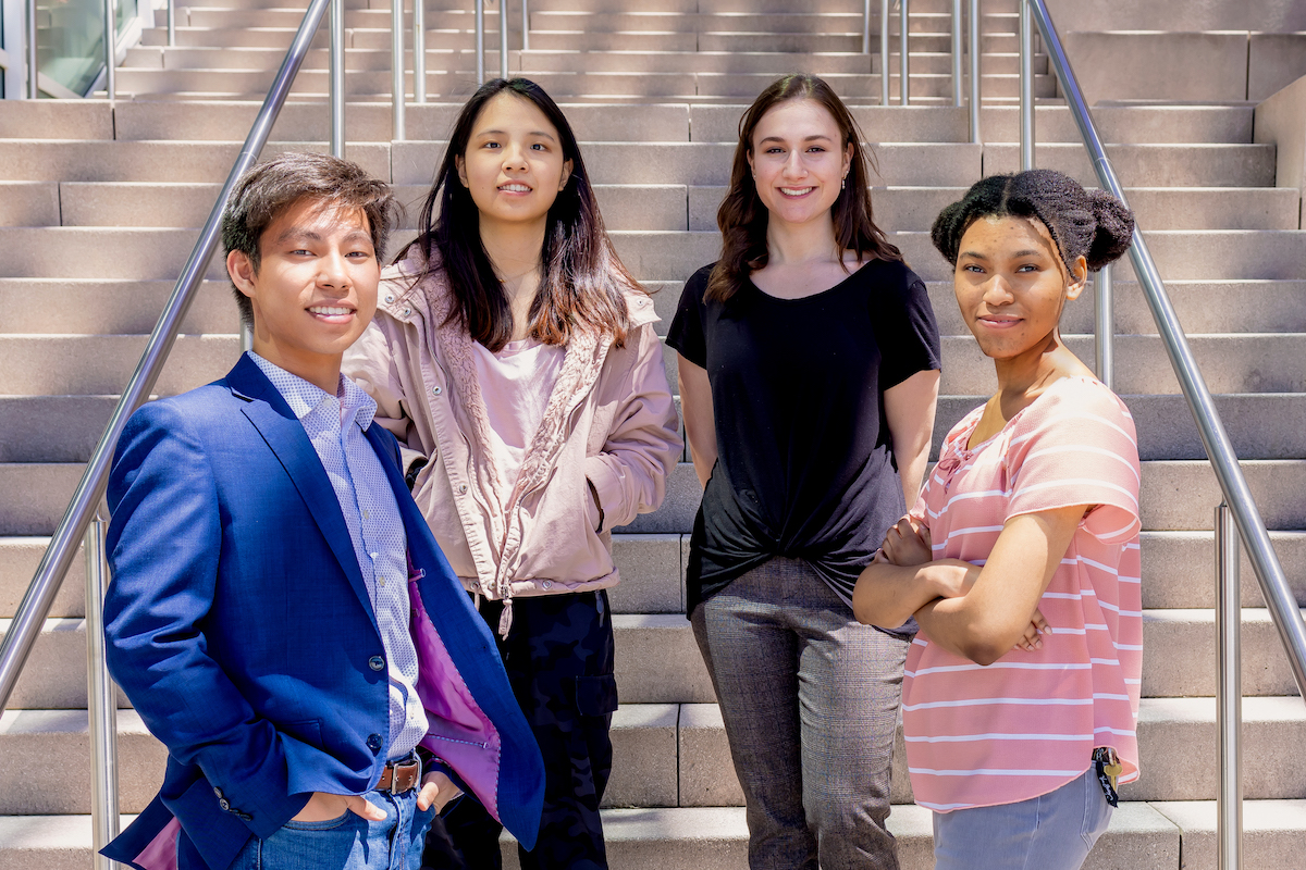 photo of  Jojo Liu, Yingrong “Momo” Chen, Maddie Hasson and Tamecka Marcheau-Miller