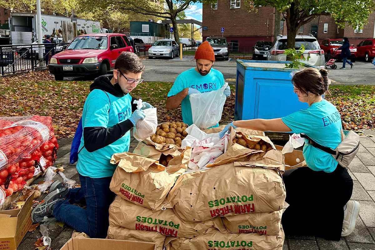 Emory Cares workers in city 