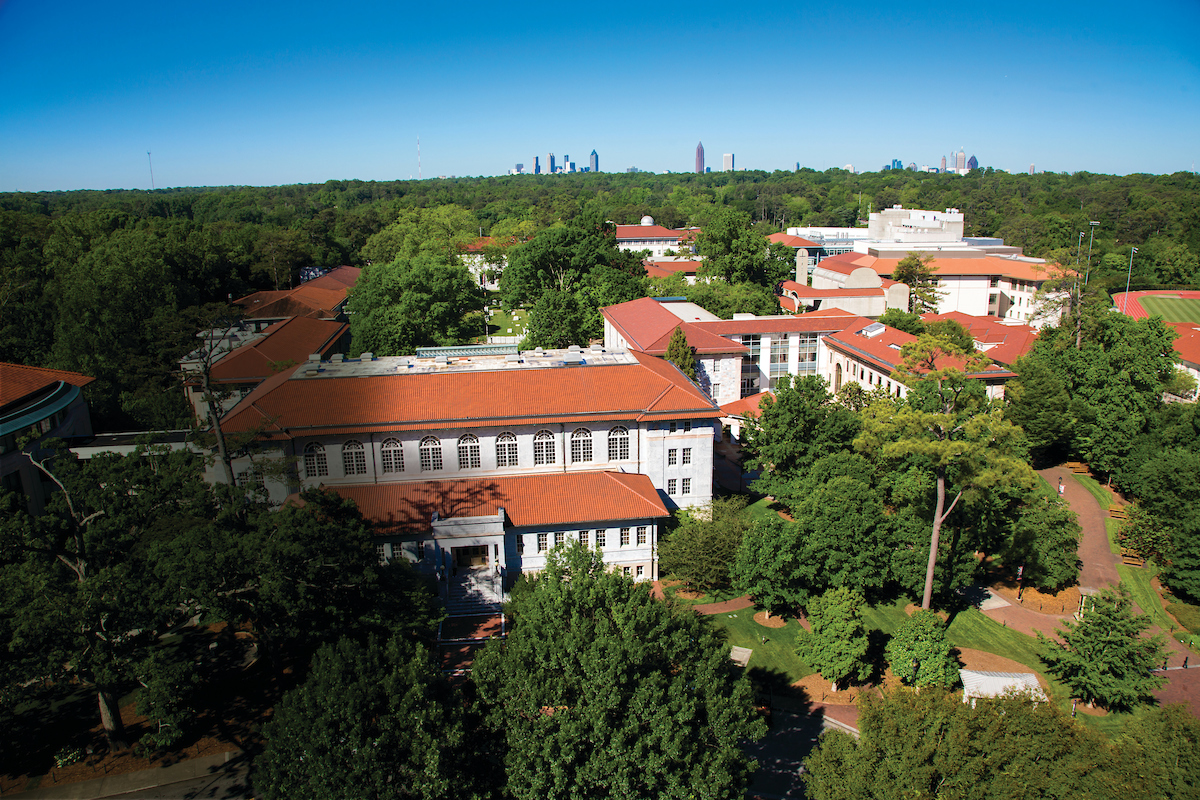 Atlanta skyline from Emory's campus