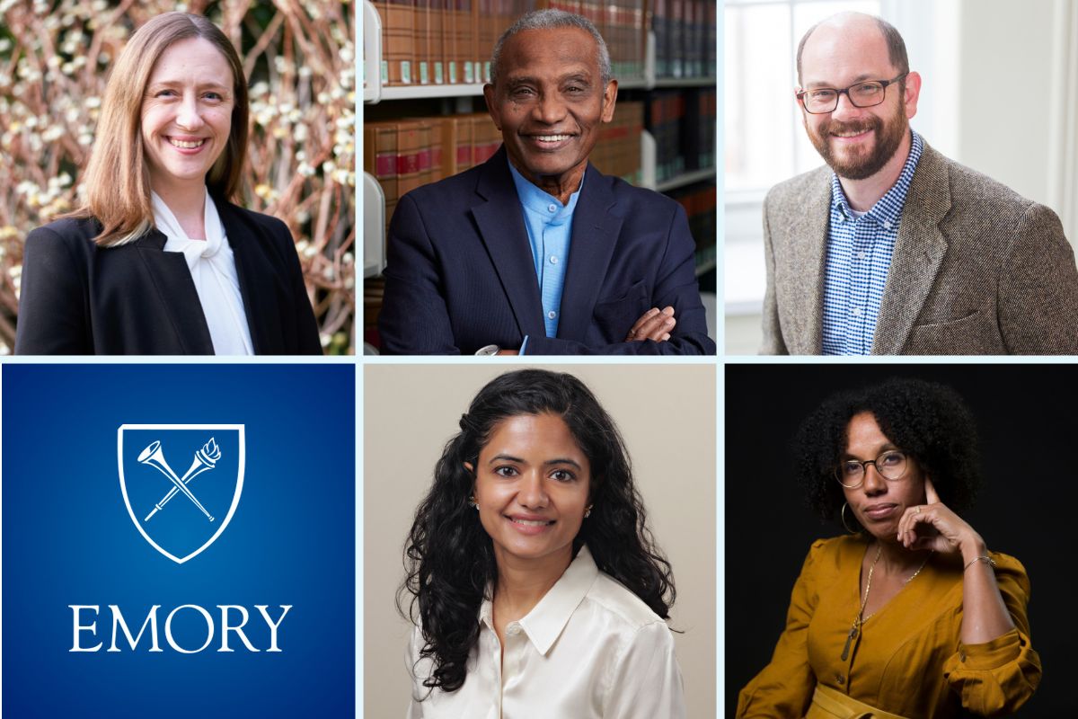 Photos of Emory's four Fulbright Scholars