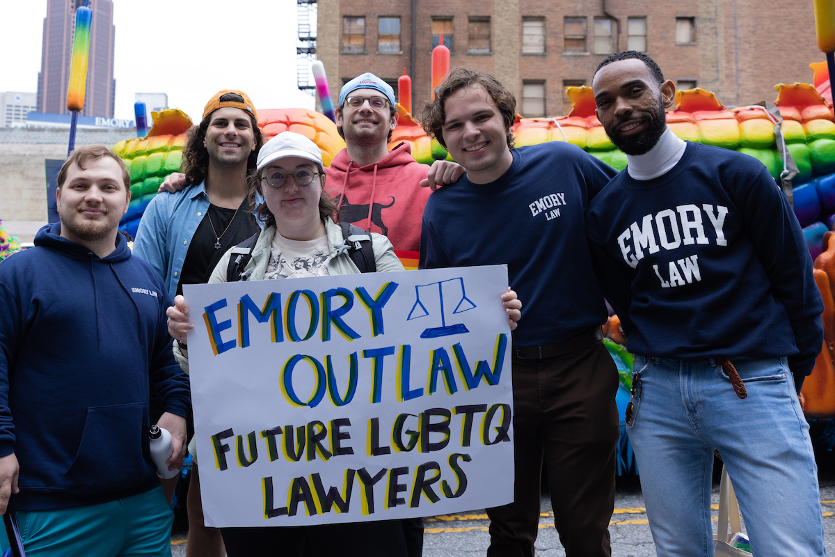 law students at pride