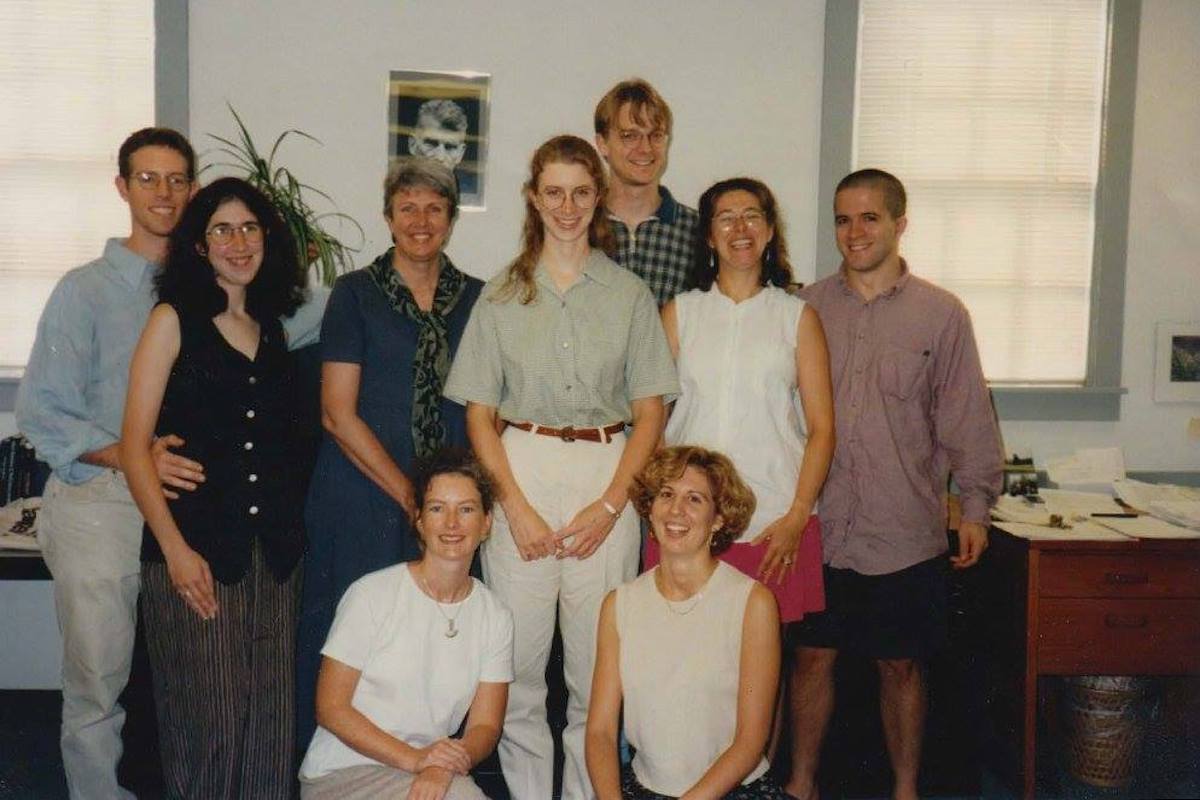 Group photo from the Beckett research project in 1996