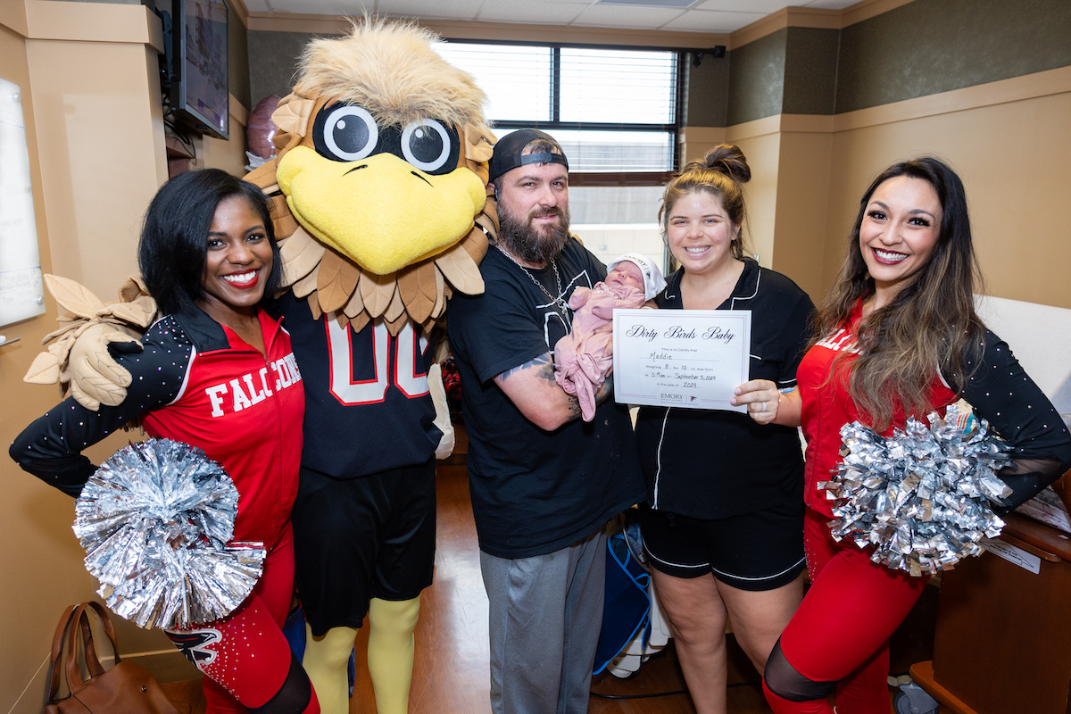 Emory Healthcare and Atlanta Falcons launch Falcons Friday Baby Program