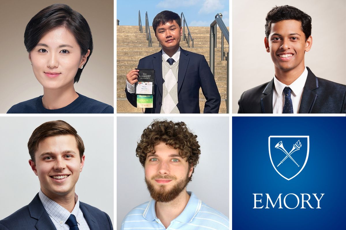 Meet five Emory students pursuing research, thanks to prestigious funding awards