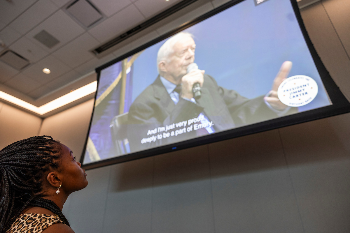 carter recording on screen