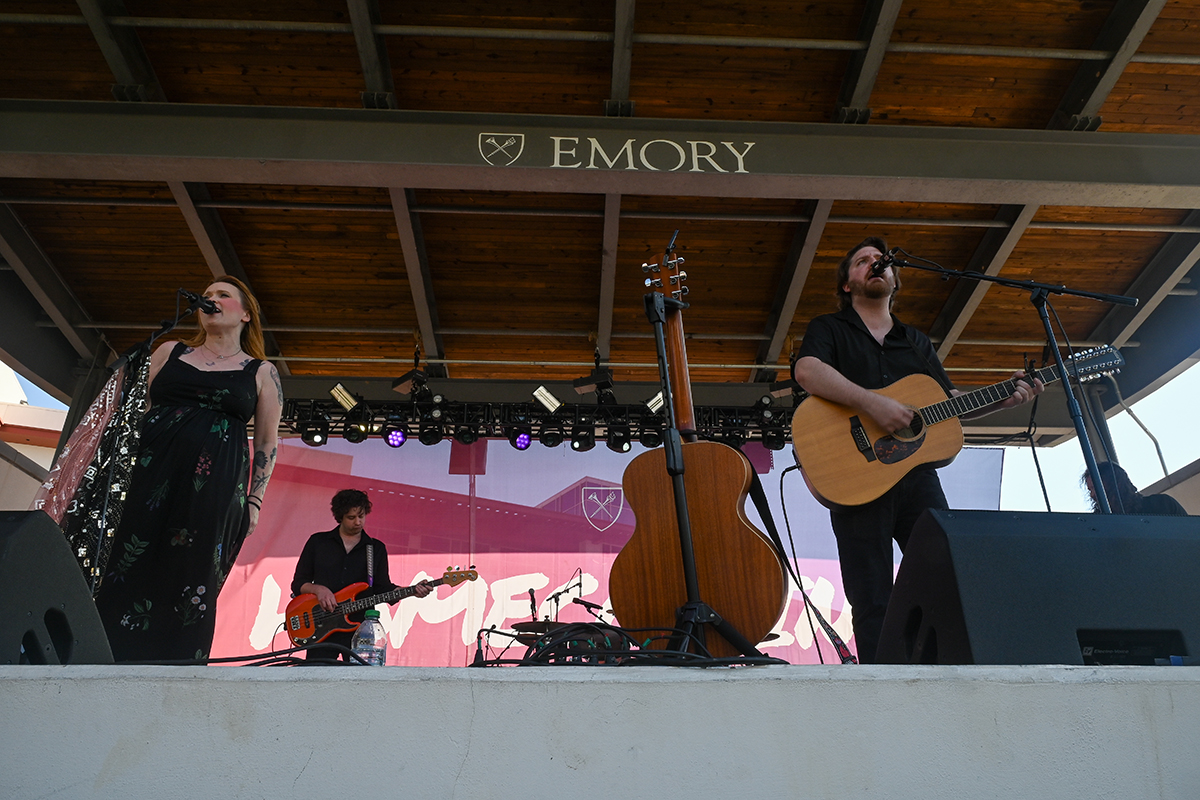 Performers on stage