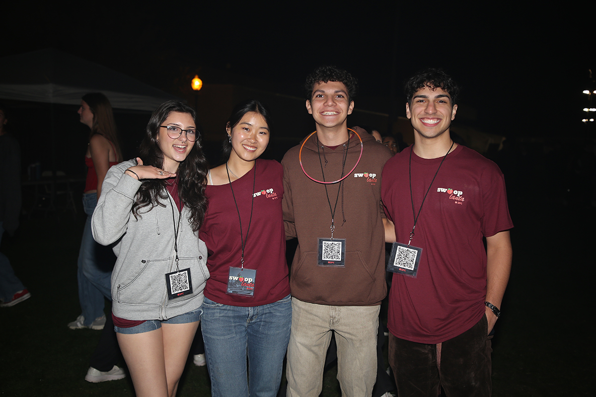 Group of students at the concert