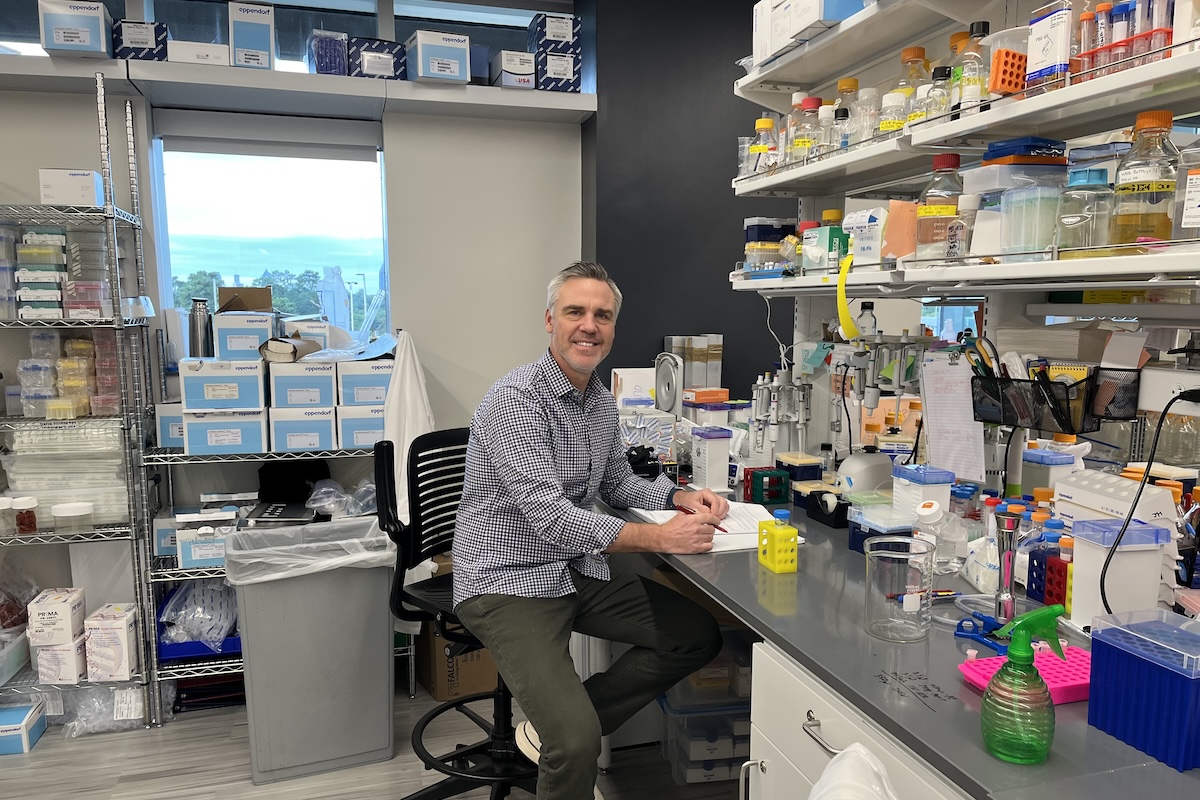 Eric Sundberg in his lab at Emory. 