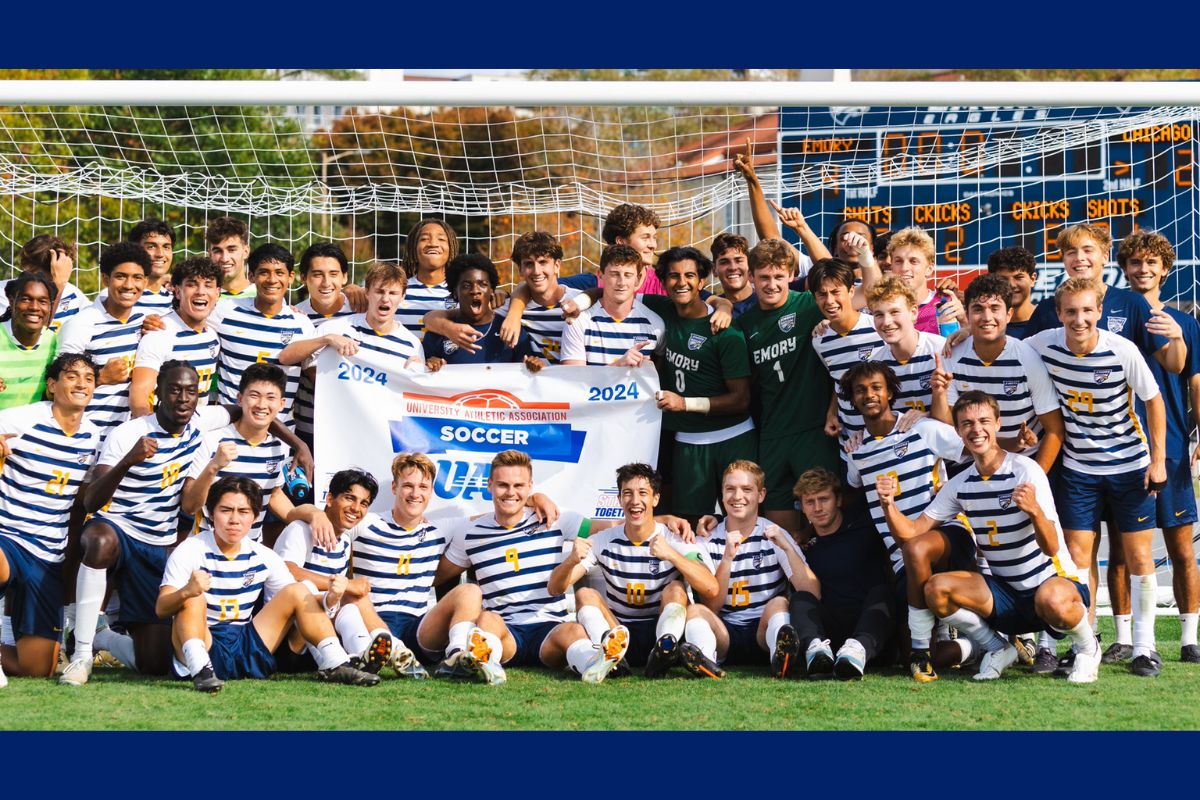 photo of Emory men's soccer team 