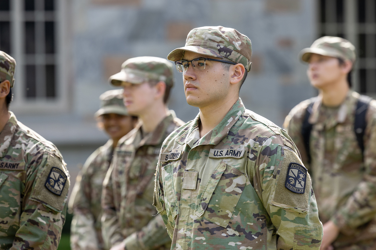 Students in Army uniform