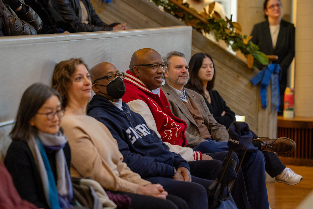people viewing the ceremony