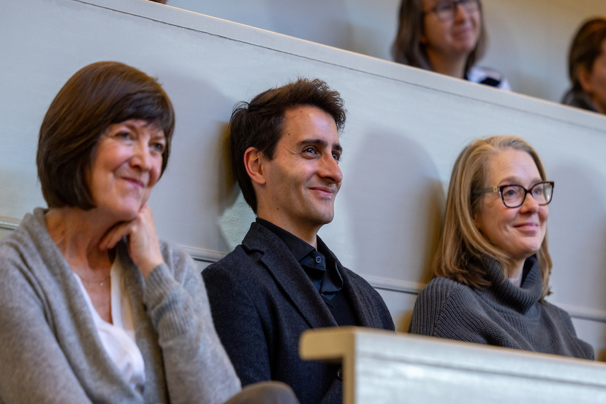 people viewing the ceremony