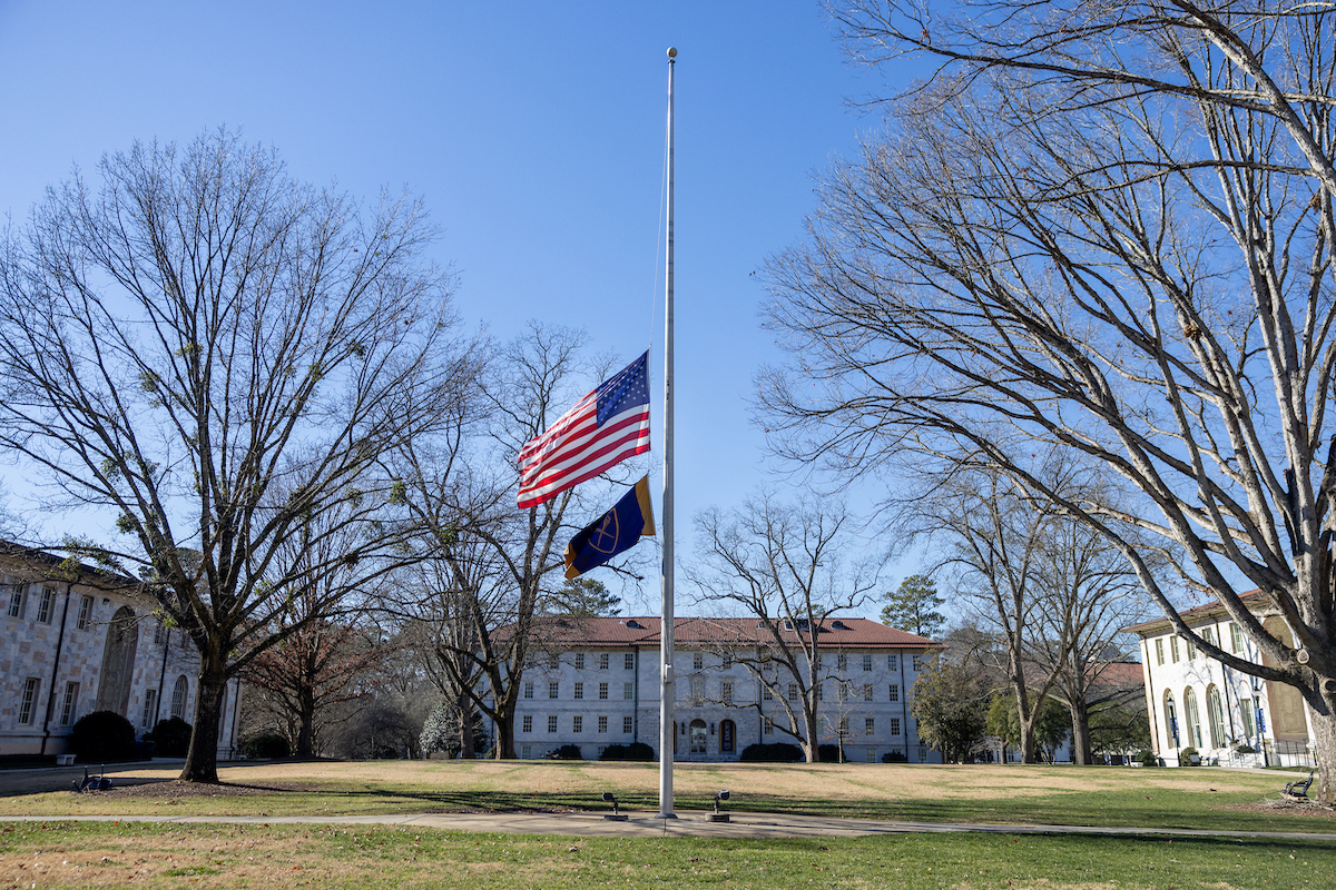 flag on the quad 