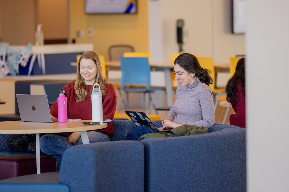 students studying