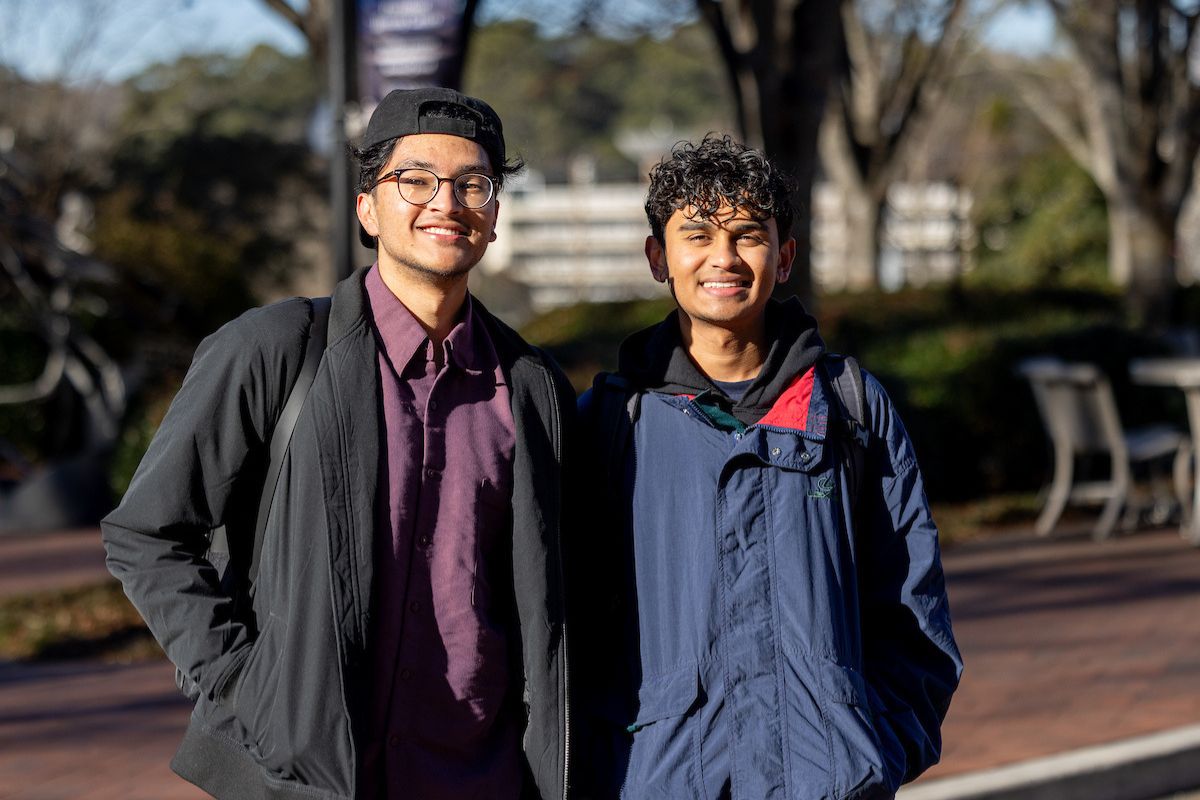 students smiling