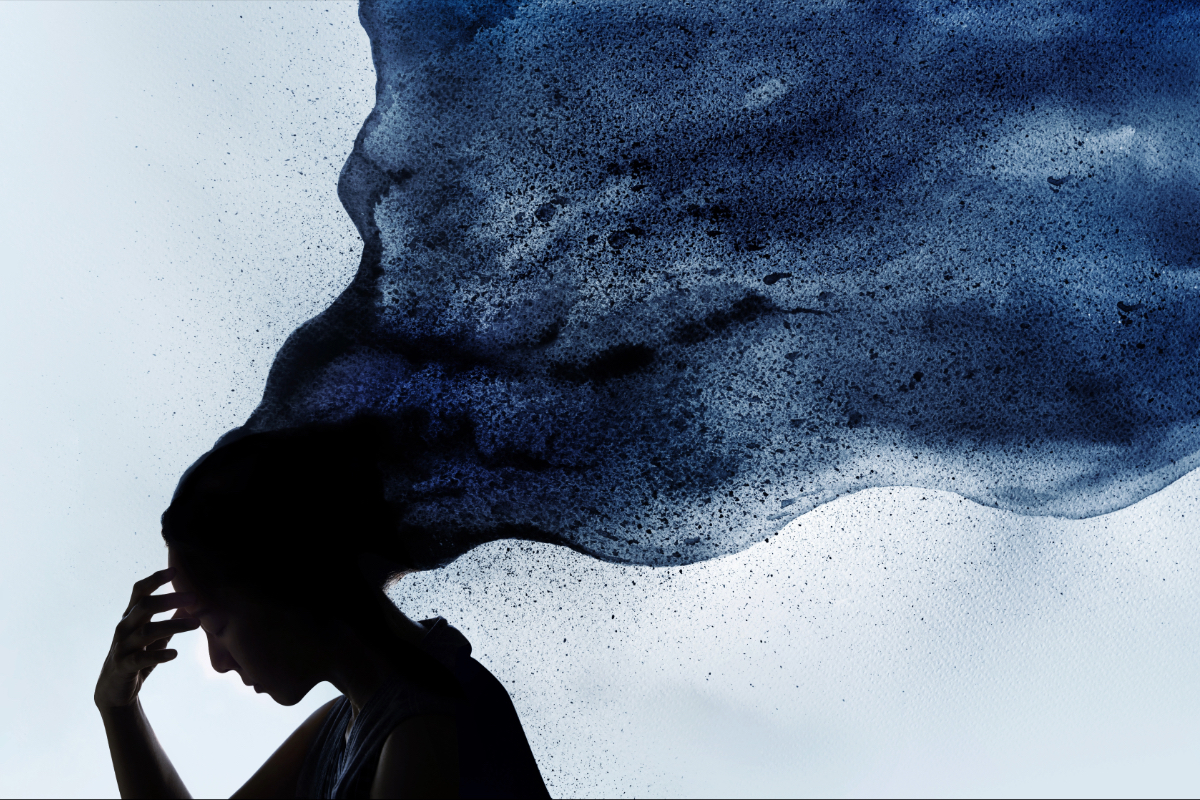 Person in stress