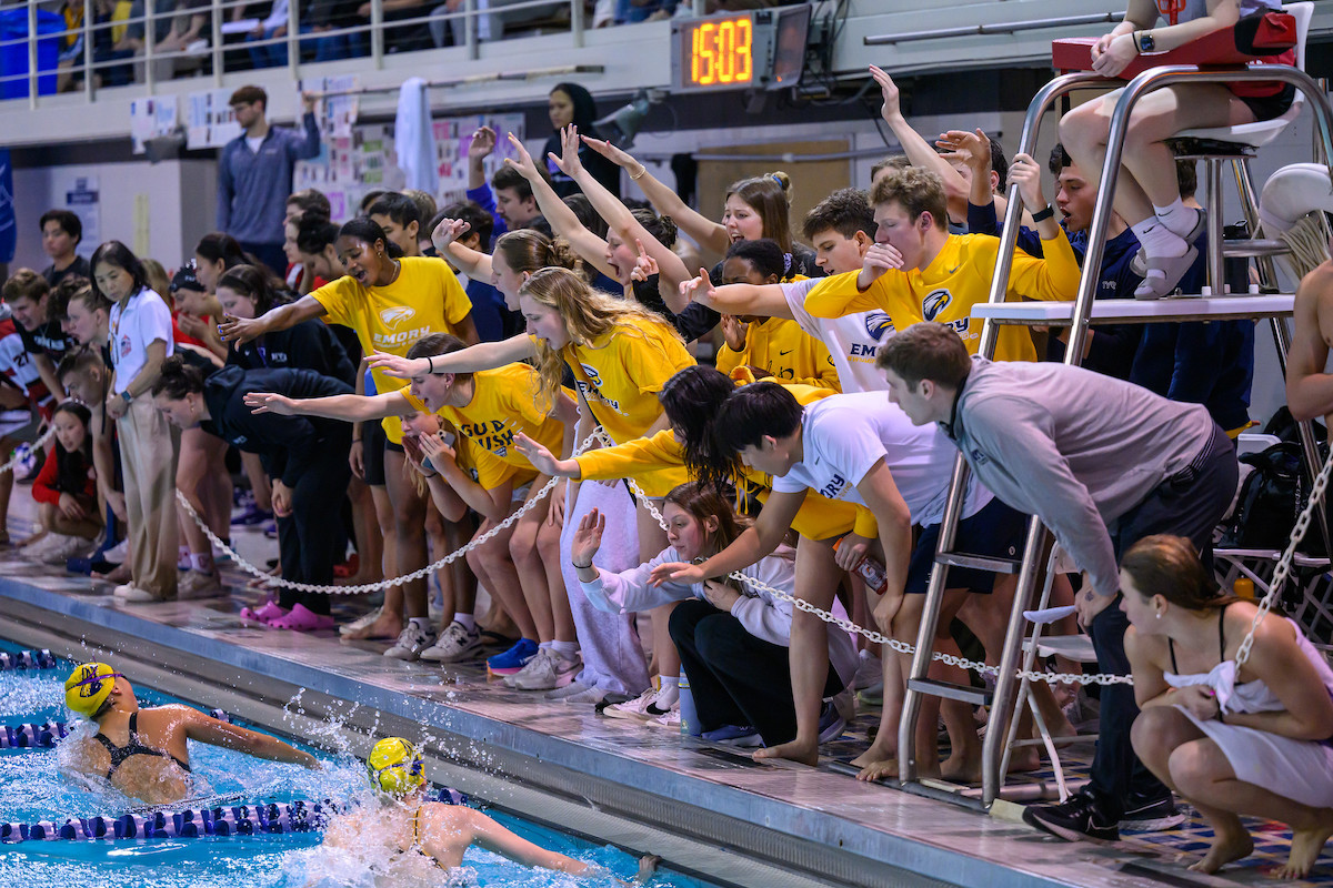 teammates cheering 