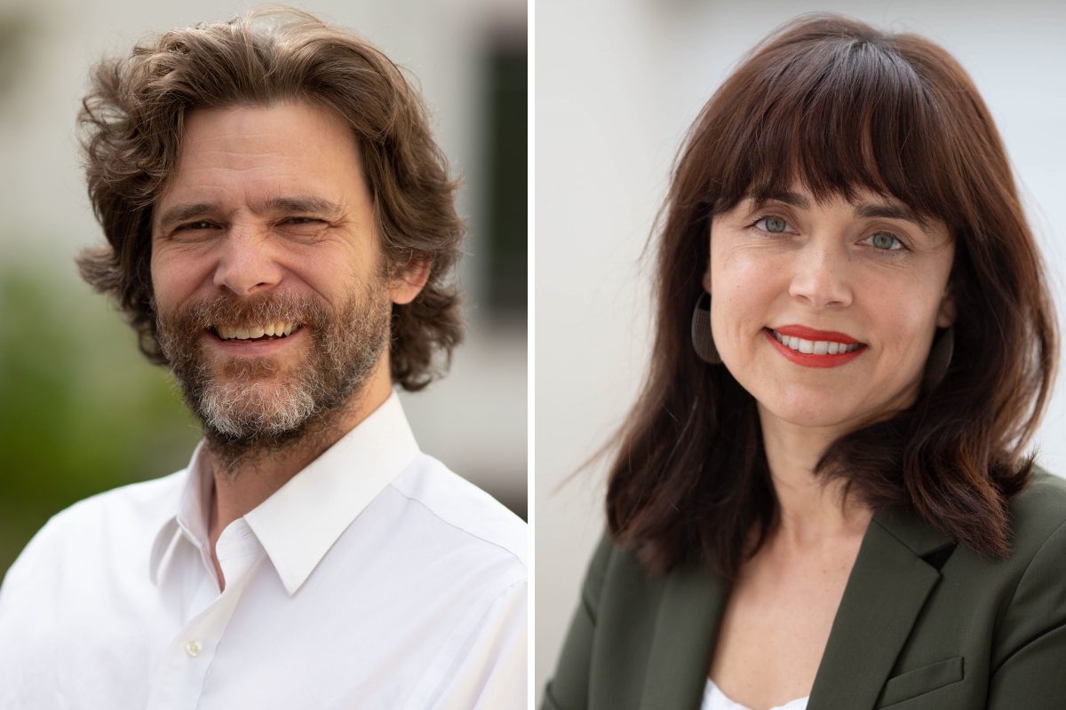 Portraits of both professors