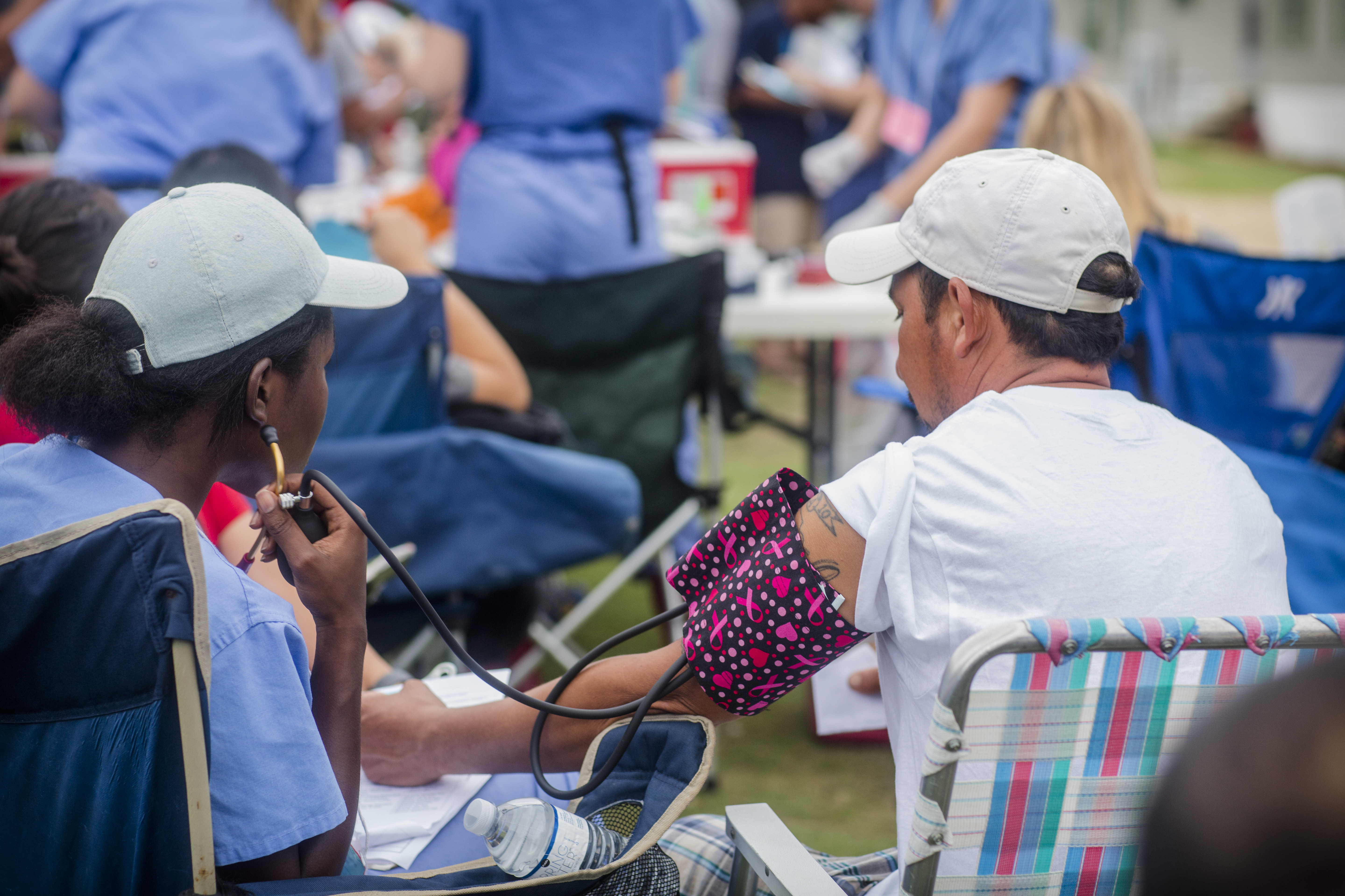 nurses caring for farm workers 