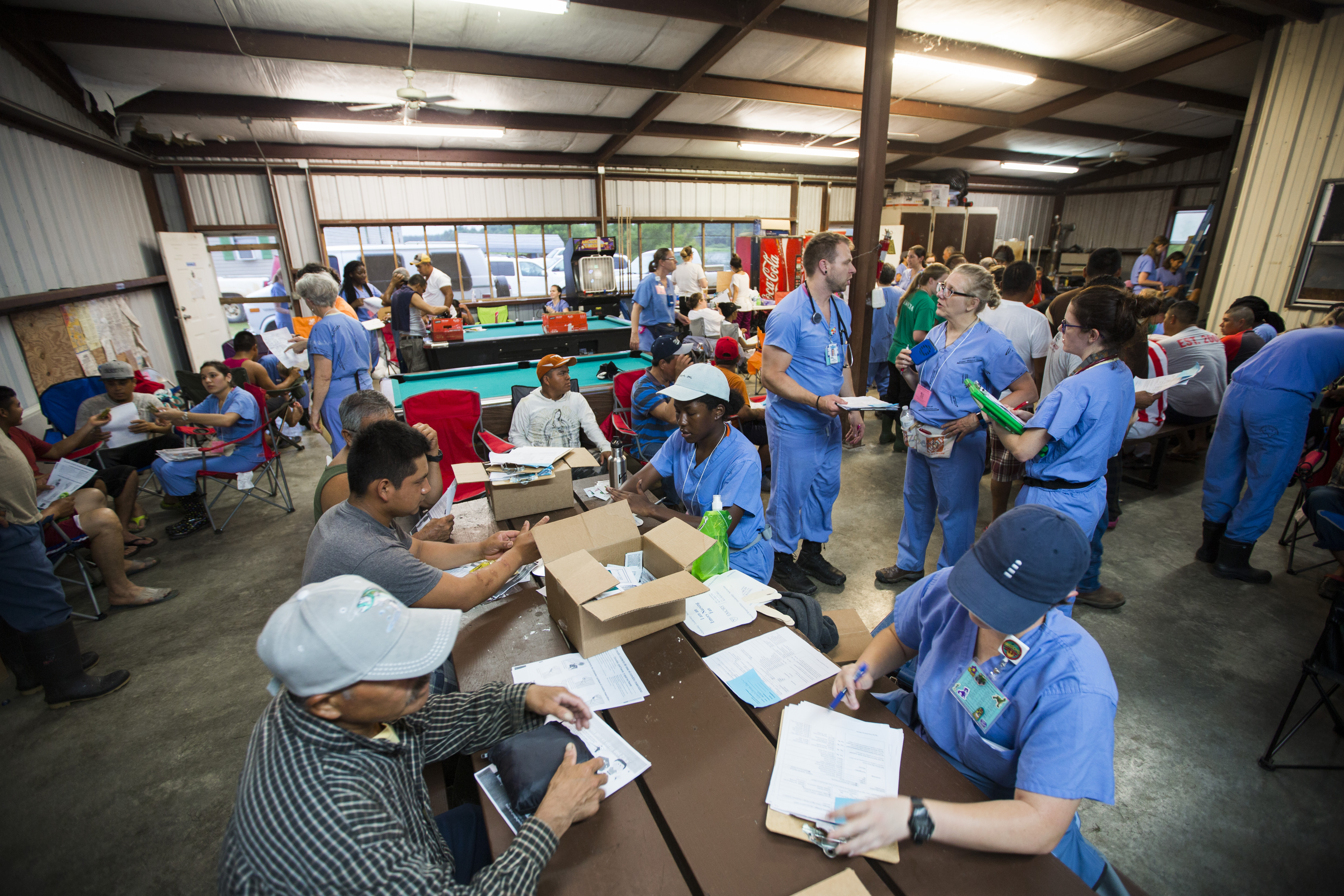 nurses caring for farm workers 