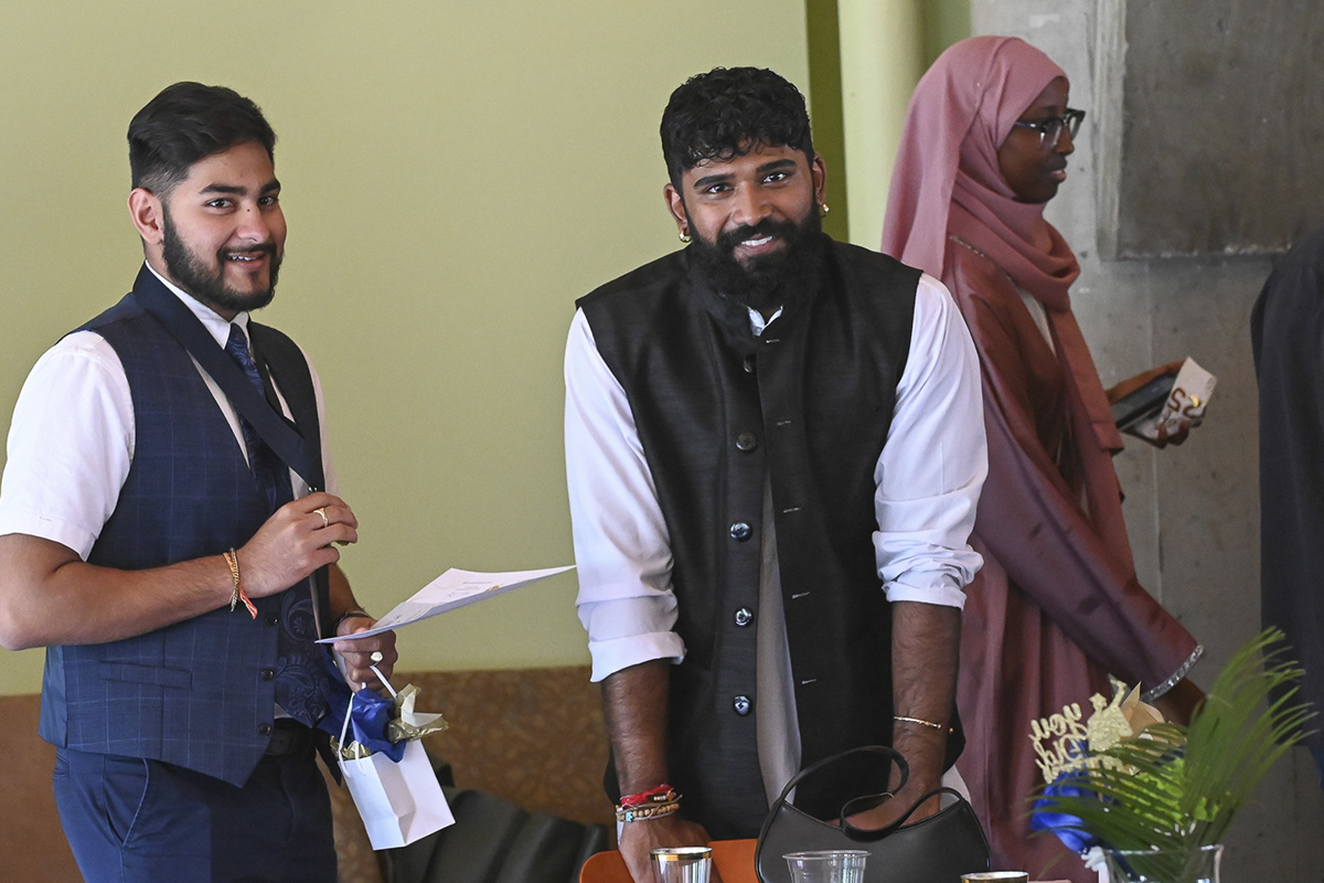 male college student and mentor