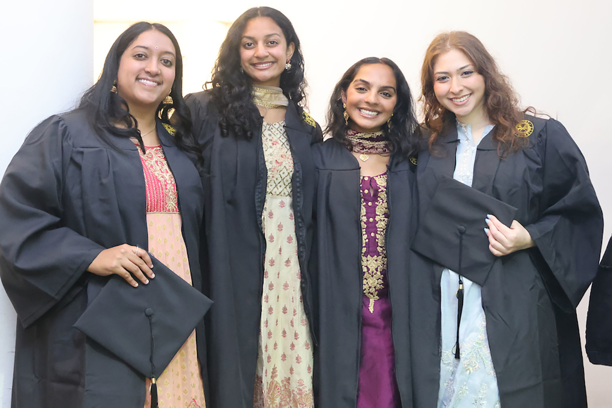 Four female students