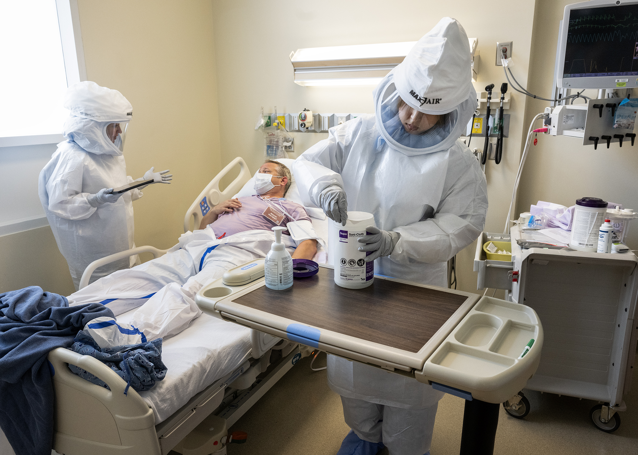 Patient in SCDU
