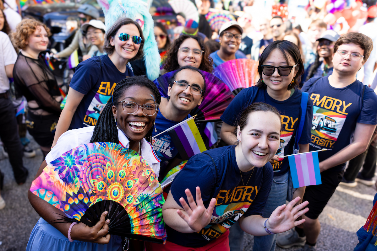 group of Emory University folks smiling