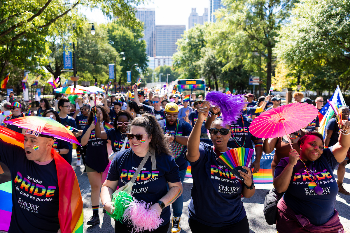 bird's eye view of parade