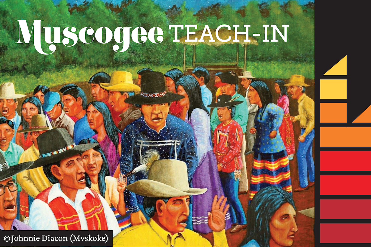graphic depicting Muscogee gathering