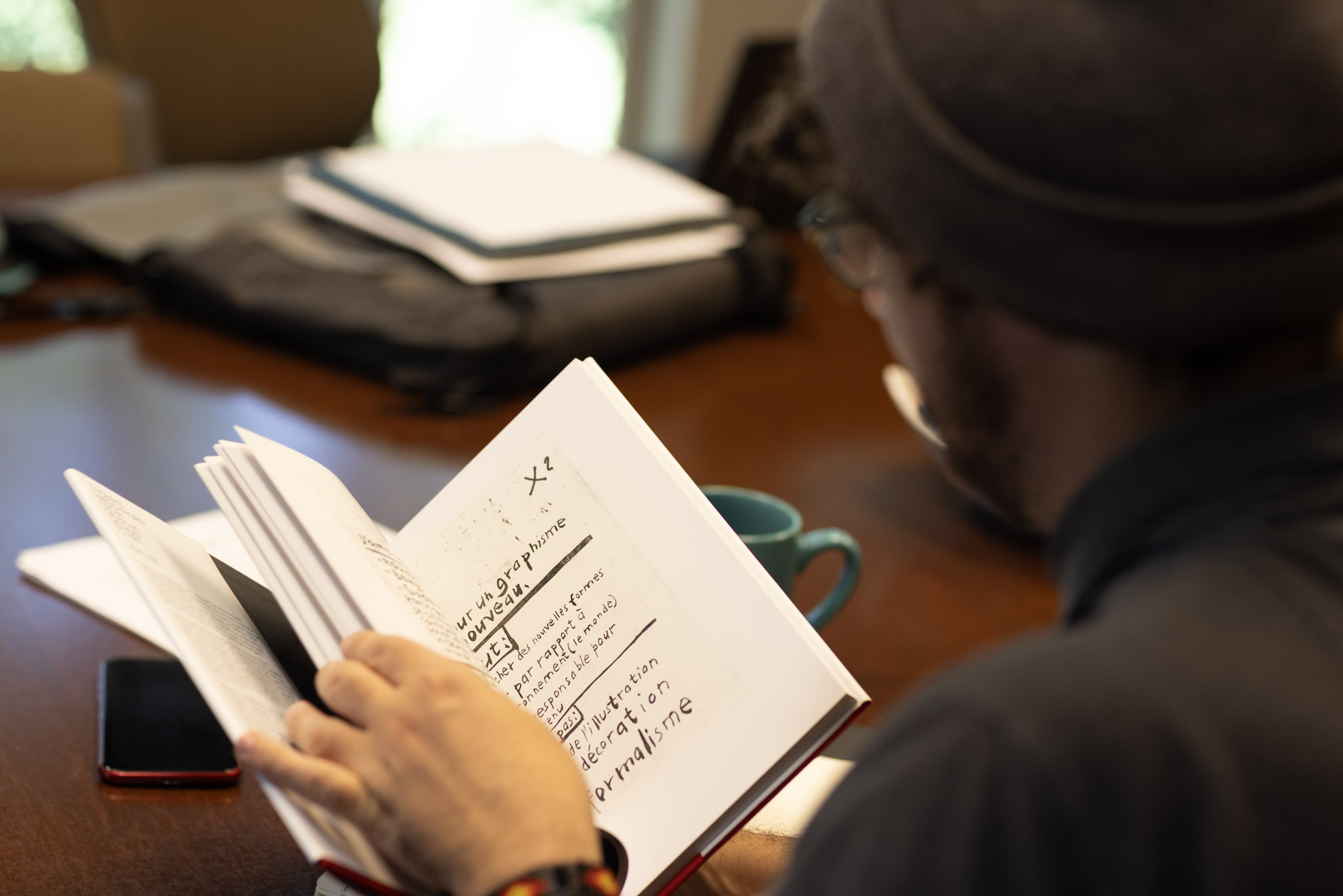up close image of a notebook