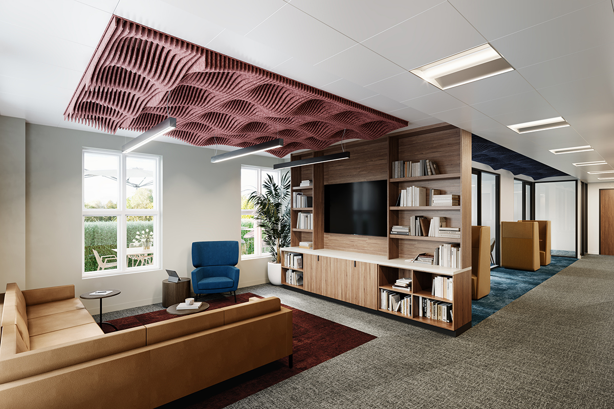 rendering of the library