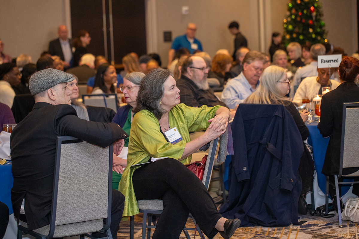 attendees listening to speaker